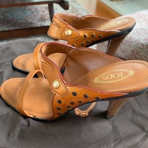Tod’s High Heeled Mules